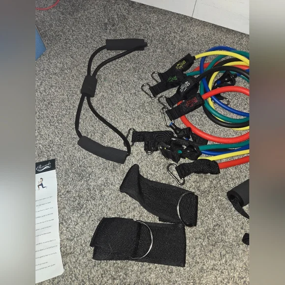 Resistance Bands Set, 10-50lbs Resistance, Sculpt Your Body, XLight-XHeavy, New - Picture 12 of 16